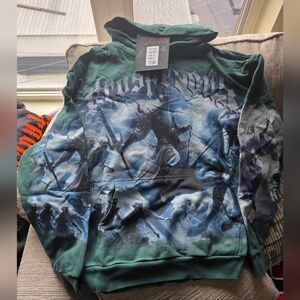 Green Graphic Hoodie